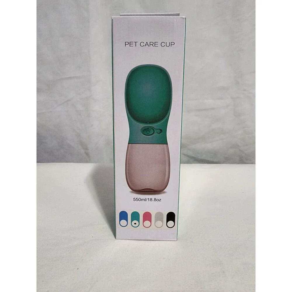 Pet Dog Portable Water Cup 18.8oz Green
